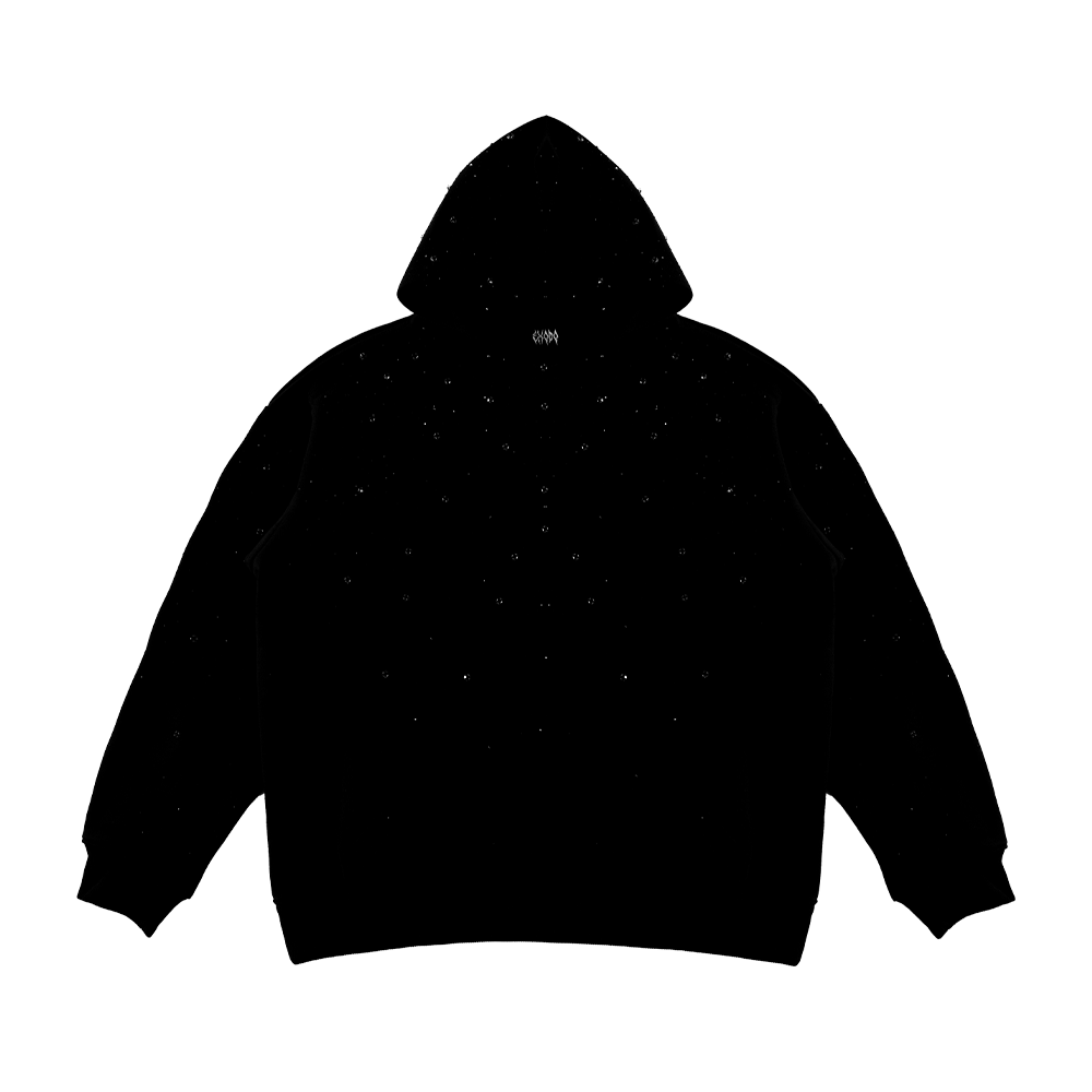 Exodo Rhinestone Hoodie (Black)